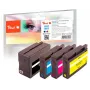 Peach 0F319883 atramentová kazeta 4 ks čierna, modrá, purpurová, žltá
