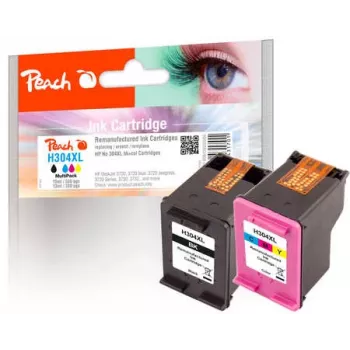 Peach PI300-808 atramentová kazeta 2 ks vysoká (XL) výťažnosť čierna, azúrová, purpurová, žltá