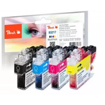 Peach PI500-238 atramentová kazeta 4 ks čierna, azúrová, purpurová, žltá