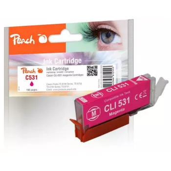 Peach PI100-501 atramentová kazeta 1 ks kompatibilná so štandardným výnosom purpurová