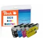 Peach PI500-389 Kompatibilné atramentové multibalenie pre Brother LC-424, 4-farebné