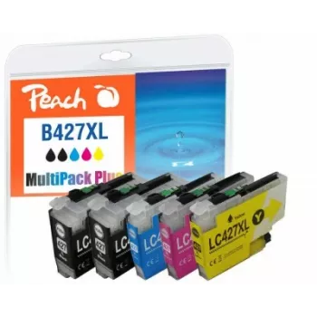Peach PI500-402 atramentová kazeta 6 ks kompatibilná s vysokým (XL) výnosom čierna, azúrová, purpurová, žltá