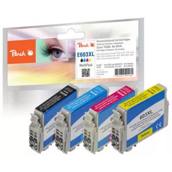 Peach PI200-848 atramentová kazeta 4 ks kompatibilná čierna, azúrová, purpurová, žltá