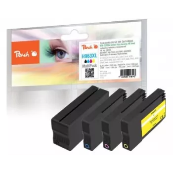 Peach PI300-1031 atramentová kazeta 4 ks kompatibilná vysoká (XL) výťažnosť čierna, azúrová, purpurová, žltá