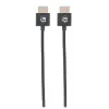 Manhattan HDMI kábel s Ethernetom (Ultra Thin), 4K@60Hz (Premium High Speed), 1 m, konektor samec na konektor samec, čierny, Ultra HD 4k x 2k, plne tienený, pozlátené kontakty, doživotná záruka