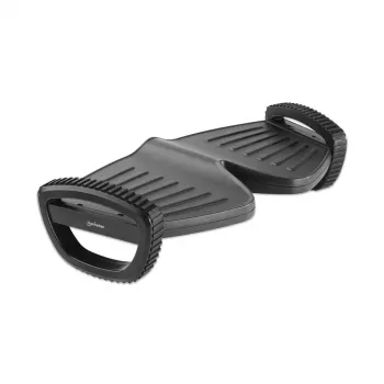 Manhattan podnožka/hojdačka, zvýšenie komfortu a produktivity pod pracovným stolom, dva hojdacie pohyby, 277 x 502 mm, štruktúrovaný povrch, čierna, doživotná záruka
