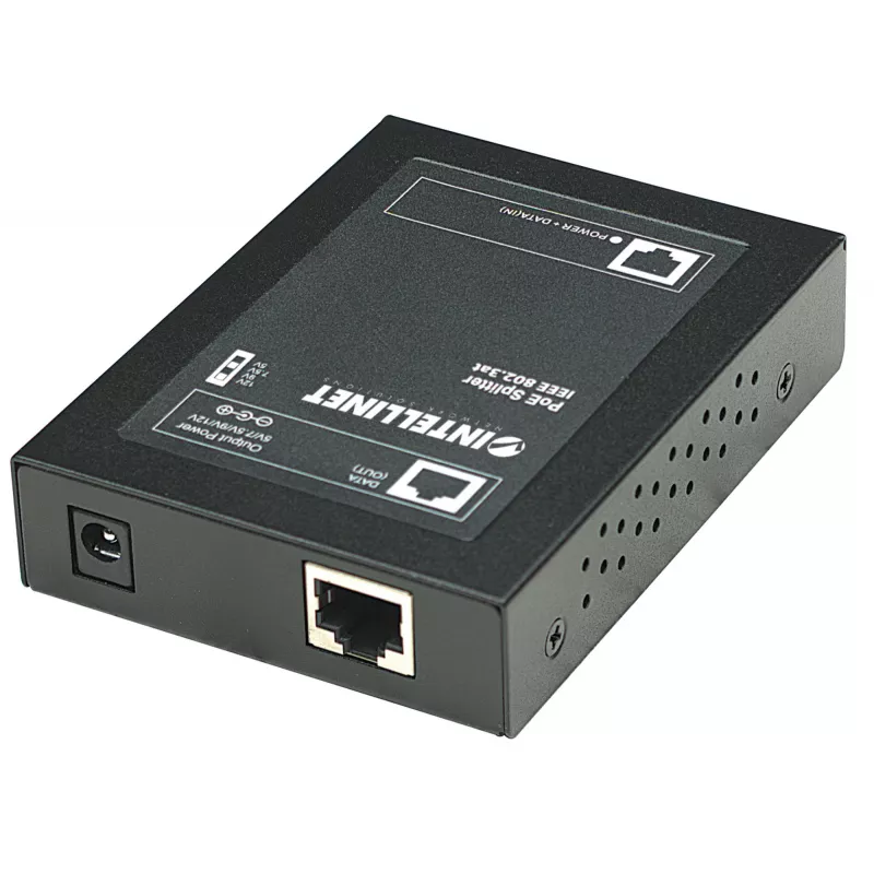 Intellinet Power over Ethernet (PoE+) splitter, IEEE802.3at, 5, 7,5, 9 alebo 12 V DC výstupné napätie