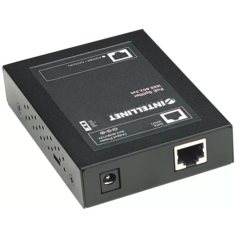 Intellinet Power over Ethernet (PoE+) splitter, IEEE802.3at, 5, 7,5, 9 alebo 12 V DC výstupné napätie