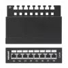Intellinet patch panel, Cat6a, FTP, 8-port, desktop, tienený, 90° Top-Entry LSA lišty, čierny