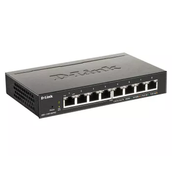 D-Link 8-portový PoE Gigabit Smart Managed switch, Managed, L2/L3, Gigabit Ethernet (10/100/1000), full duplex, Power over Ethernet (PoE)