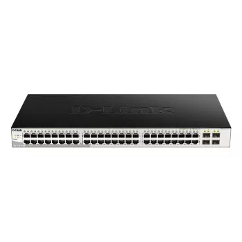 D-Link DGS-1210-52/ME Managed L2 Gigabit Ethernet (10/100/1000) 1U čierny