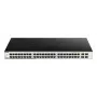 D-Link DGS-1210-52/ME Managed L2 Gigabit Ethernet (10/100/1000) 1U čierny