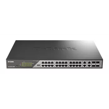 D-Link DSS-200G-28MPP sieťový switch Managed L2 Gigabit Ethernet (10/100/1000) Power over Ethernet (PoE) 1U sivý
