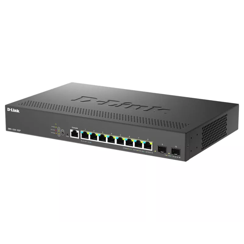 D-Link DMS-1250-10SP/E sieťový switch Managed 2.5G Ethernet (100/1000/2500) Power over Ethernet (PoE) čierny