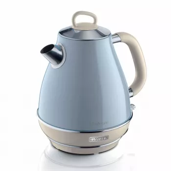 Ariete 2869 Vintage rýchlovarná kanvica, nerez, 1,7 l, automatické vypnutie, 2000 W, na vodu, čaj a bylinkové nápoje, pastelovomodrá