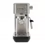 Ariete 1380 Metal kávovar, vhodný na mletú kávu a ESE pody, 1300 W, objem nádrže 1,1 l, tlak 15 bar, filter na ½ šálky, Cappuccinatore, strieborná