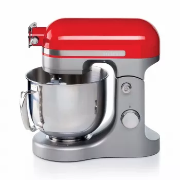 Ariete Moderna červená kuchynský robot, stolový mixér, červená, šľahanie, miesenie, miešanie, 5,5 l, otočný regulátor, hliník