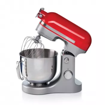 Ariete Moderna červená kuchynský robot, stolový mixér, červená, šľahanie, miesenie, miešanie, 5,5 l, otočný regulátor, hliník