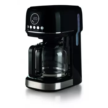 Ariete 1396 Moderna filtrový kávovar, American Coffee, kapacita 15 šálok, ohrievacia platňa, LCD displej, vyberateľné a umývateľné filtre, čierna