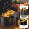 Ariete 4633, teplovzdušná fritéza 4L, 1400W, objem 4L, 9 programov, funkcia Shake a Grill, teplota do 200°C, čierna