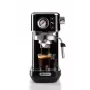 Ariete 1381 kávovar s manometrom, vhodný na kávový prášok a ESE pody, 1300 W, nádrž na vodu 1,1 l, tlak 15 bar, filter na ½ šálky, tryska na cappuccino, čierna