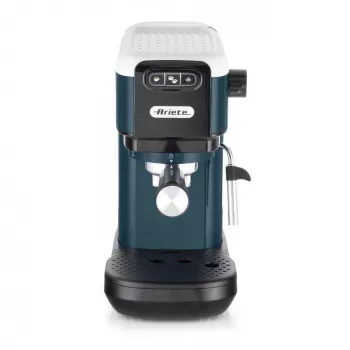 Ariete 1399 espresso kávovar, na kávový prášok a ESE pody, 1300 W, objem 1,1 l, tlak 15 bar, filter na 1, 2 šálky a ESE pody, cappuccino, biela