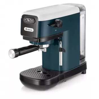 Ariete 1399 espresso kávovar, na kávový prášok a ESE pody, 1300 W, objem 1,1 l, tlak 15 bar, filter na 1, 2 šálky a ESE pody, cappuccino, biela