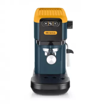 Ariete 1399 espresso kávovar, na prášok a ESE pody, 1300 W, objem 1,1 l, tlak 15 bar, filter na 1, 2 šálky a ESE pody, cappuccino, žltá
