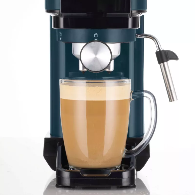 Ariete 1399 espresso kávovar, na prášok a ESE pody, 1300 W, objem 1,1 l, tlak 15 bar, filter na 1, 2 šálky a ESE pody, cappuccino, žltá
