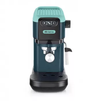 Ariete 1399 espresso kávovar, na prášok a ESE pody, 1300 W, objem 1,1 l, tlak 15 bar, filter na 1, 2 šálky a ESE pody, cappuccino, zelená