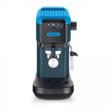 Ariete 1399 espresso kávovar, na kávový prášok a ESE pody, 1300 W, objem 1,1 l, tlak 15 bar, filter na 1, 2 šálky a ESE pody, cappuccino, modrá