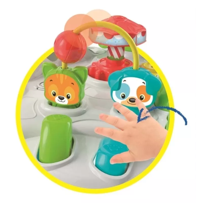 Clementoni Baby Park aktivitný stolík, 1 rok, so zvukom, viacfarebný