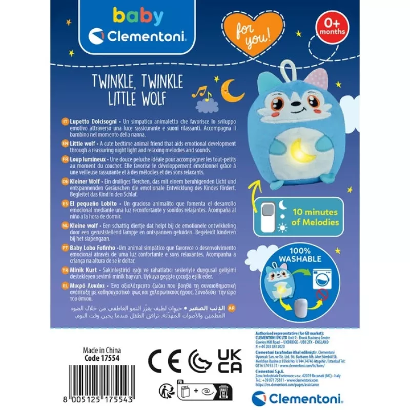 Clementoni Disney Baby 17554 plyšová hračka