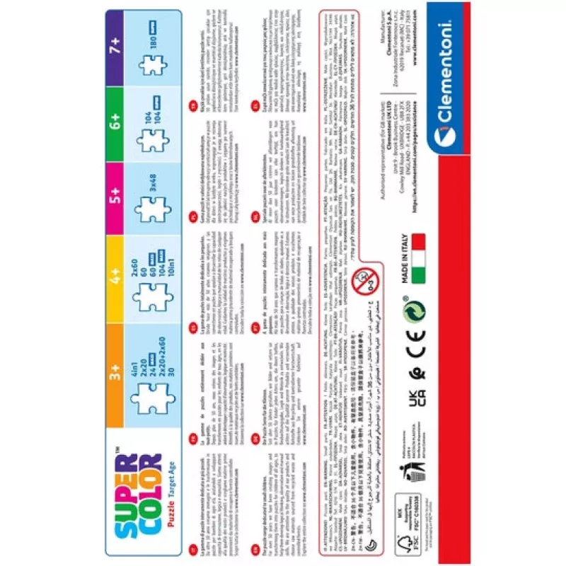 Clementoni Supercolor Paw Patrol puzzle 60 ks kreslené