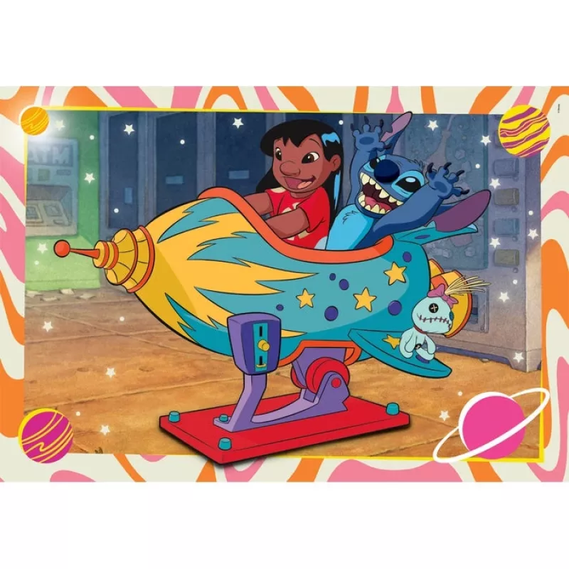 Clementoni Supercolor Puzzle 2x60 dielikov, Stitch (24822)