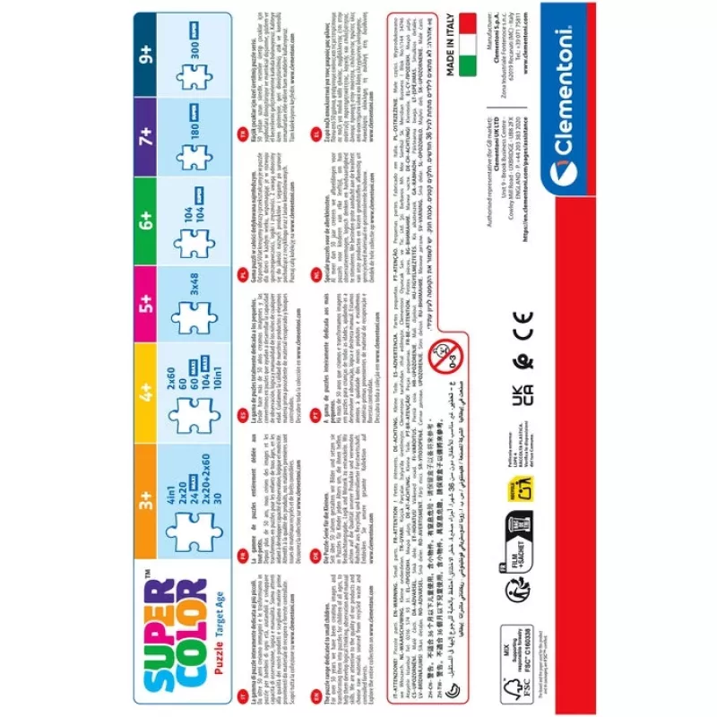 Clementoni Supercolor 25038 puzzle 104 dielikov kreslené