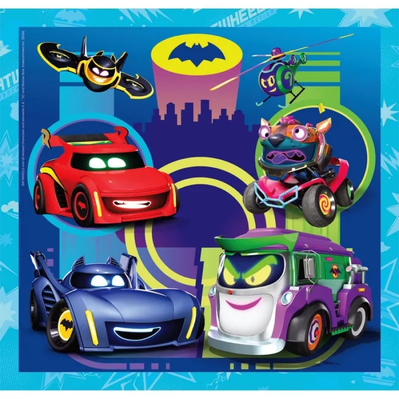 Clementoni Supercolor Batwheels puzzle 48 ks komiksy