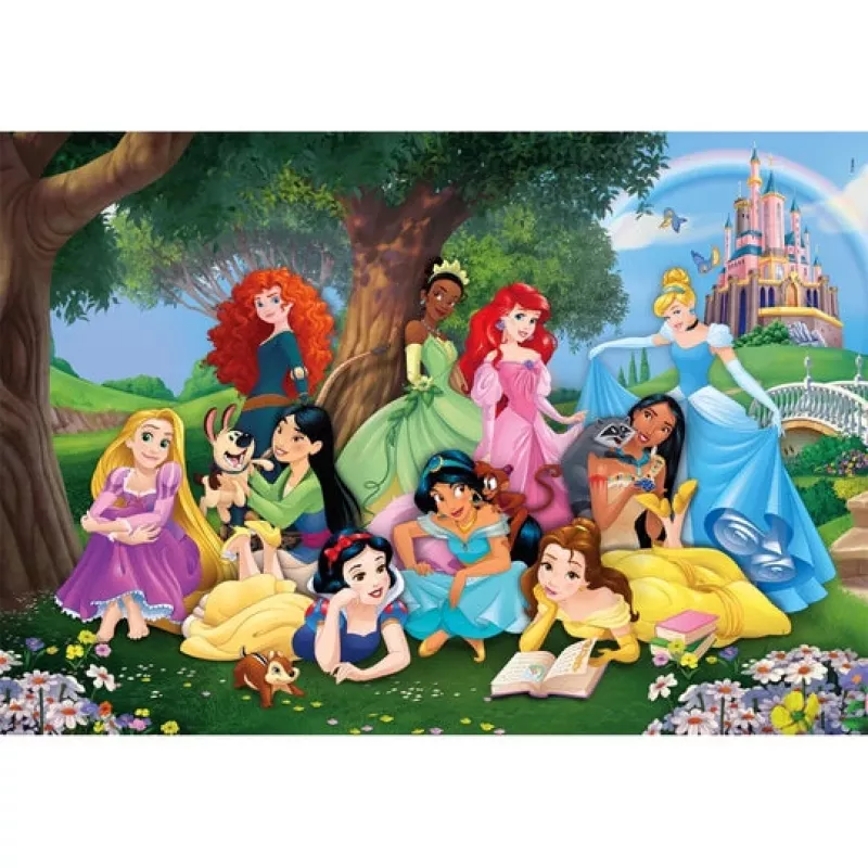 Clementoni Supercolor Disney Princess puzzle 104 ks kreslené