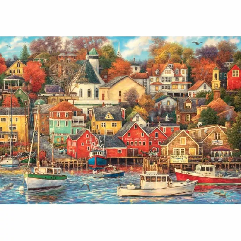 Clementoni High Quality Collection Good Times Harbor Puzzle 1500 dielikov umenie