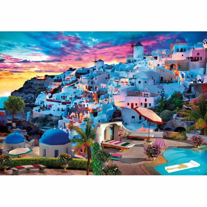 Clementoni High Quality Collection Griechenland Ansicht Puzzle 500 ks krajina