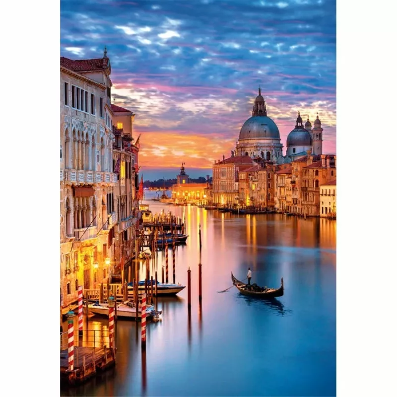 Clementoni High Quality Collection Beleuchtetes Venedig Puzzle 500 ks krajina
