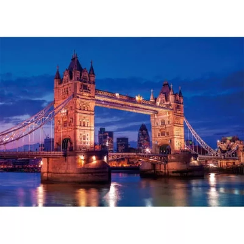 Clementoni Tower Bridge bei Nacht Puzzle 1000 ks budovy