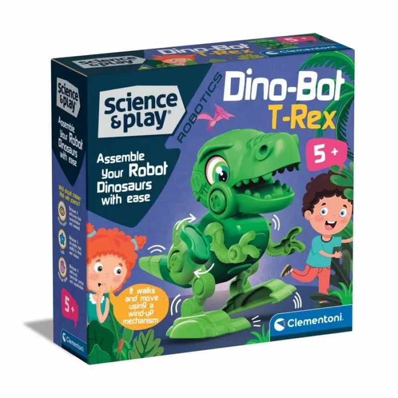 Clementoni Science & Play Dino Bot T-Rex Junior, robot-dinosaurus, 5 rokov