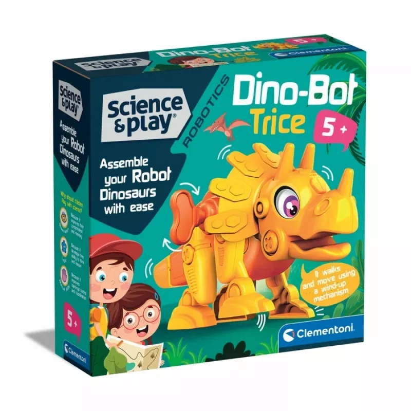 Clementoni Dino Bot Triceratops Junior, robot-dinosaurus, 5 rokov