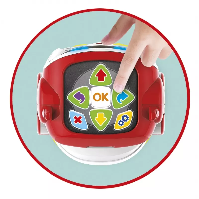 Clementoni DOC - Vzdelávací hovoriaci robot, programovateľný robot, 5 rokov, červená, biela