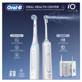 Oral-B iO4 & OxyJet centrum ústnej hygieny, biela