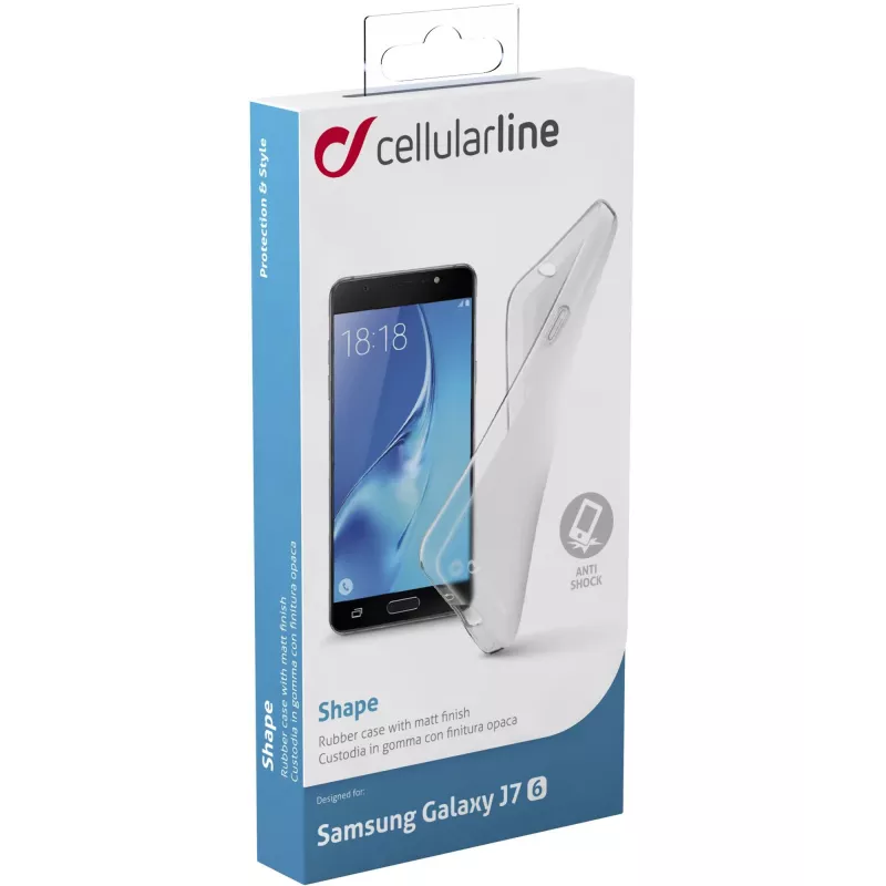 Cellularline Shape - Galaxy J7 (2016), kryt, Samsung, Galaxy J7, 14 cm (5.5 palca), priehľadný