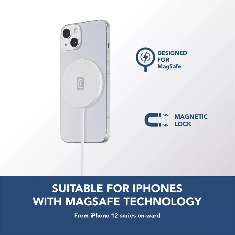 Cellularline Mag – bezdrôtová nabíjačka, bezdrôtová nabíjacia stanica pre systém MagSafe