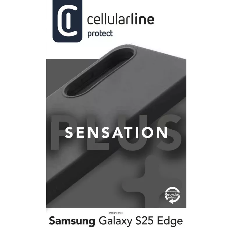 Cellularline Sensation+ - Galaxy S25 Edge silikónové puzdro Soft-Touch