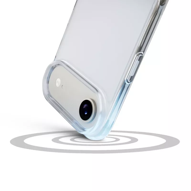 Cellularline Clear Protect - iPhone Air tvrdé puzdro s gumenými okrajmi